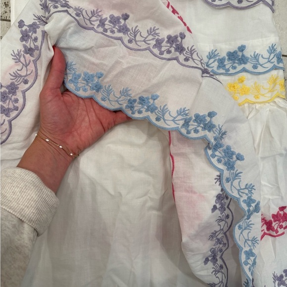 Marlo. Sasha Lace Sleeveless Embroidered Dress - Picture 3 of 7